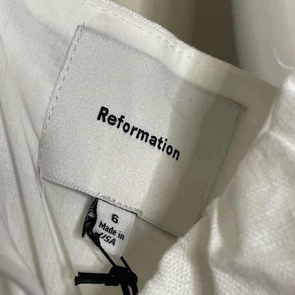 Reformation White Midi Dress - Picture 7 of 15
